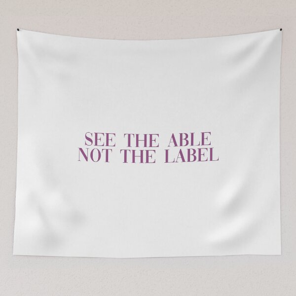 Item preview, See the able not the label purple designed and sold by Allie Rockhill.