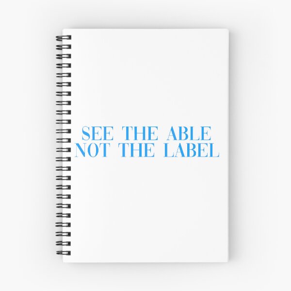 Item preview, See the able not the label light blue designed and sold by Allie Rockhill.