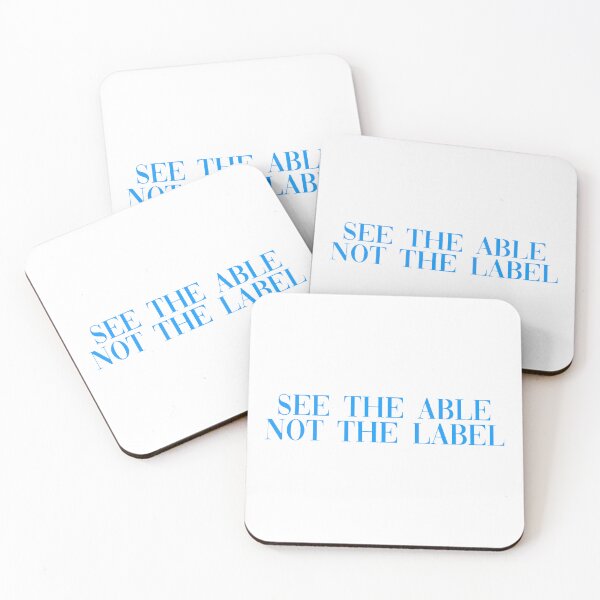 Item preview, See the able not the label light blue designed and sold by Allie Rockhill.