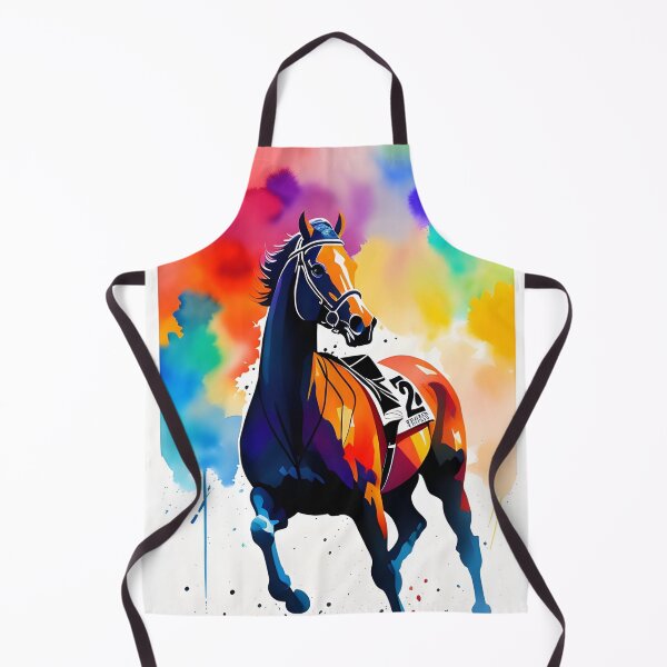 Item preview, Beautiful Bay Watercolor Racehorse designed and sold by Erika V..