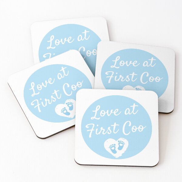 Item preview, Love at First Coo | Baby Announcement | Baby Shower Gift | Baby Blue designed and sold by SkyTastic.