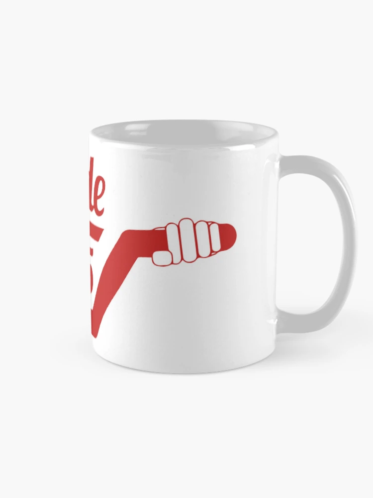 Aperçu 3 sur 6. Mug à café avec l'œuvre Guidons Ride85 - Boxxer Rouge créée et vendue par Ride85.