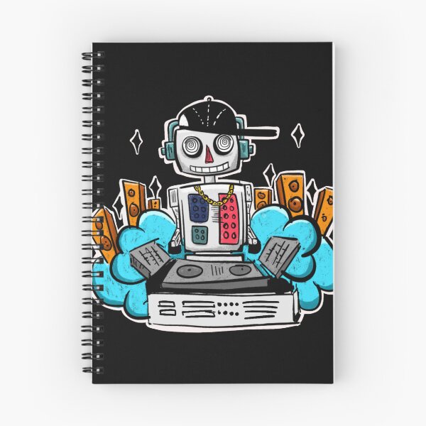 Item preview, Dj Robot Playing Electronic Music Gift for djs and music producers designed and sold by Músico Ilustre.