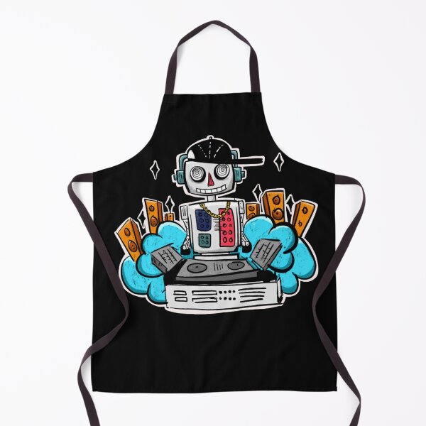 Item preview, Dj Robot Playing Electronic Music Gift for djs and music producers designed and sold by Músico Ilustre.