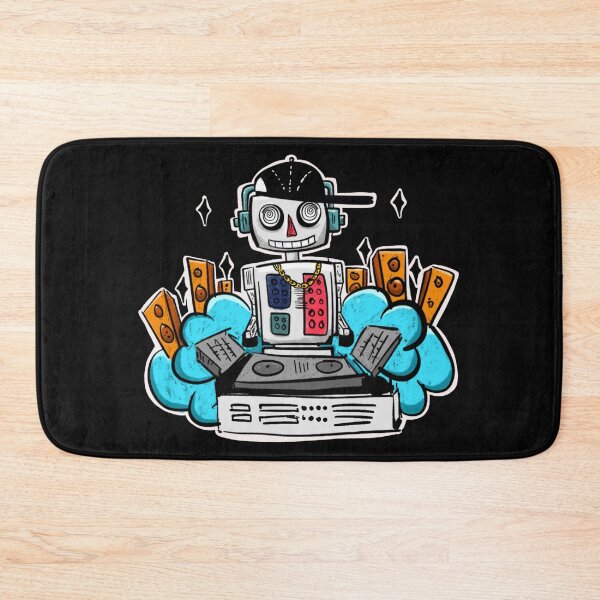 Item preview, Dj Robot Playing Electronic Music Gift for djs and music producers designed and sold by Músico Ilustre.