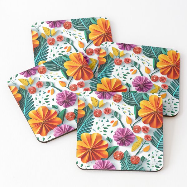 Item preview, Unleash Your Creativity: Explore 3D Kirigami Floral Design Seamless Vector Flowers Pattern - Premium Design designed and sold by Jisoo Flowers.