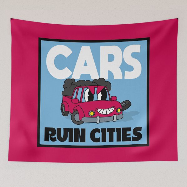 Item preview, Cars Ruin Cities - Build Walkable Cities designed and sold by Picket Club.