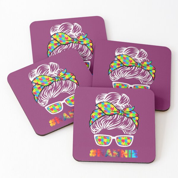 Item preview, Autism Nannie Messy Bun Sunglasses Bandana Mother Day 		 designed and sold by mtvlwklt1.
