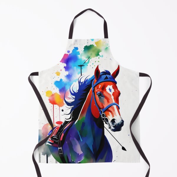 Item preview, Beautiful Bay Watercolor Racehorse designed and sold by Erika V..