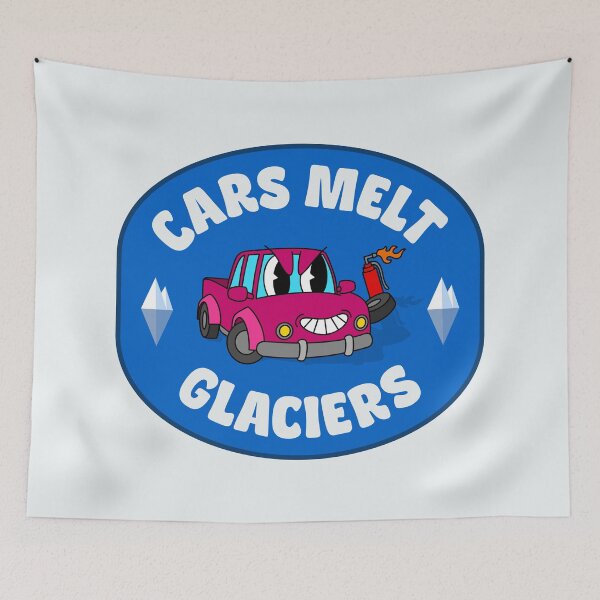 Item preview, Cars Melt Glaciers - Cars Enable Climate Change designed and sold by Picket Club.