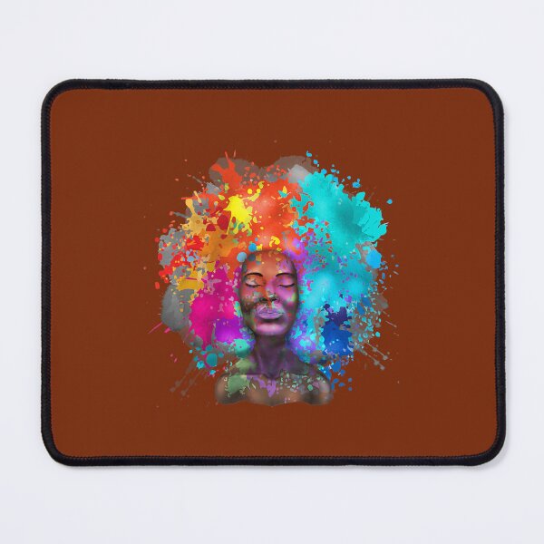 Item preview, African American Lady Funny Afro Painting Art 	 	 	 	 	 designed and sold by chvgozqtydo3.