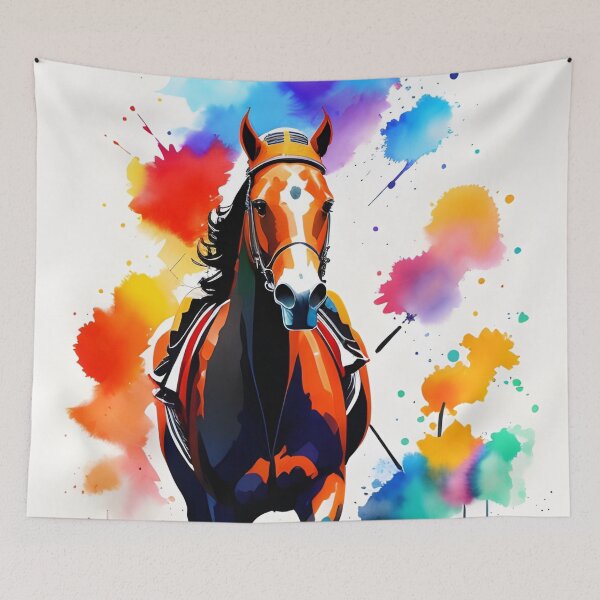 Item preview, Beautiful Bay Watercolor Racehorse designed and sold by Erika V..