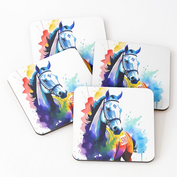Item preview, Beautiful Grey Watercolor Racehorse designed and sold by Erika V..
