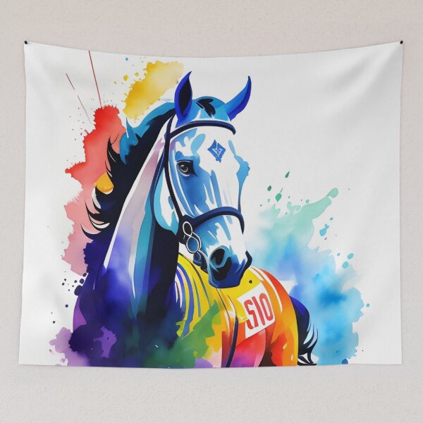 Item preview, Beautiful Grey Watercolor Racehorse designed and sold by Erika V..
