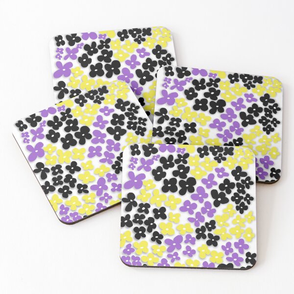 Item preview, McGuire Blooms Nonbinary Pride Flag  designed and sold by Stickeraround.