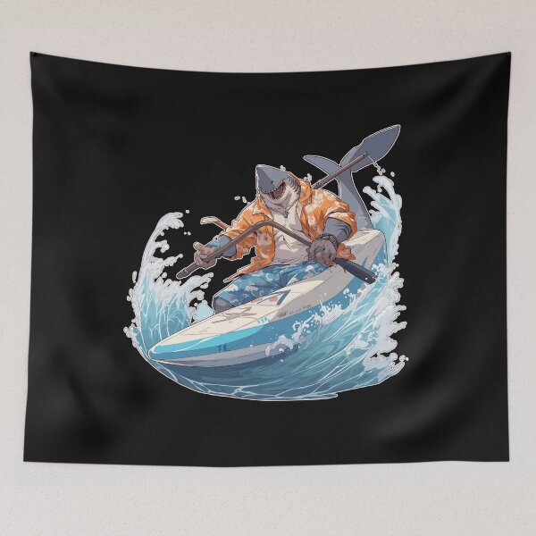 Item preview, Anime Shark on a Kayak designed and sold by danielliamgill.