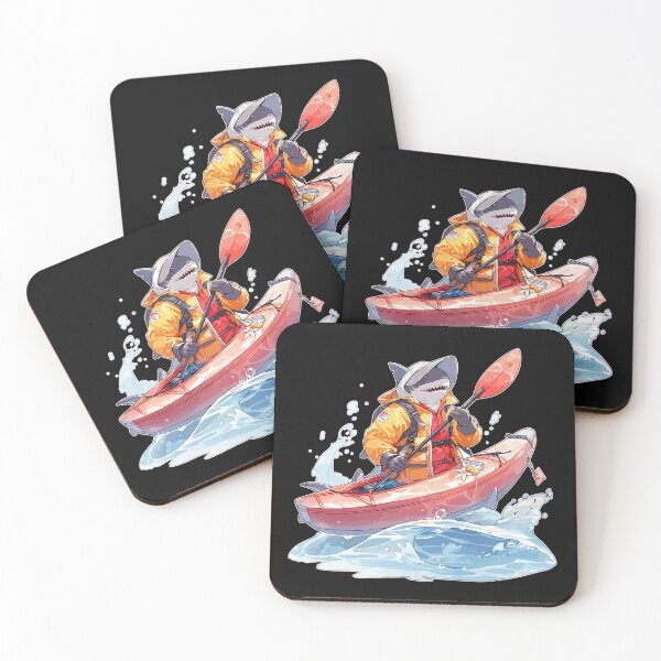 Item preview, Anime Shark riding a Kayak designed and sold by danielliamgill.