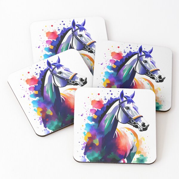 Item preview, Beautiful Grey Watercolor Racehorse designed and sold by Erika V..