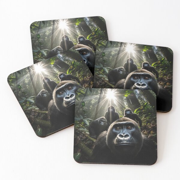 Item preview, Maternal Bonds: A Close-up Encounter with a Gorilla Family in their Natural Habitat designed and sold by luvablelifeform.