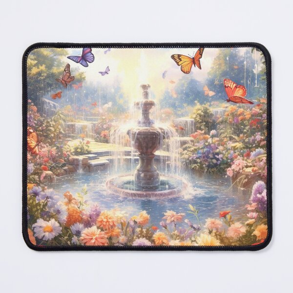 Item preview, a beautiful garden with flowers and butterflies designed and sold by SenseBox.