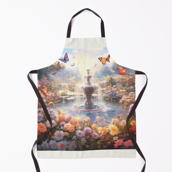 Item preview, a beautiful garden with flowers and butterflies designed and sold by SenseBox.