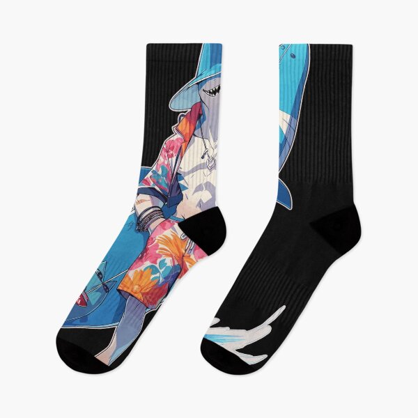 Item preview, Anime Surfer Shark Bruh designed and sold by danielliamgill.