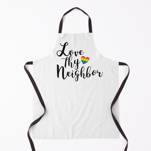 Item preview, LOVE THY NEIGHBOR RAINBOW HEART designed and sold by TheButchQueen.