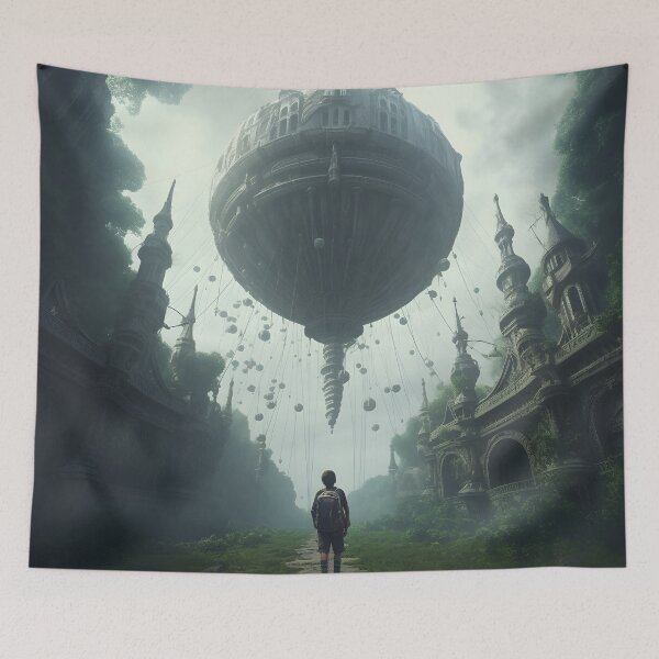 Item preview, The Mysterious Mansion In The Mist designed and sold by Obsidian Ink by Wilshire.