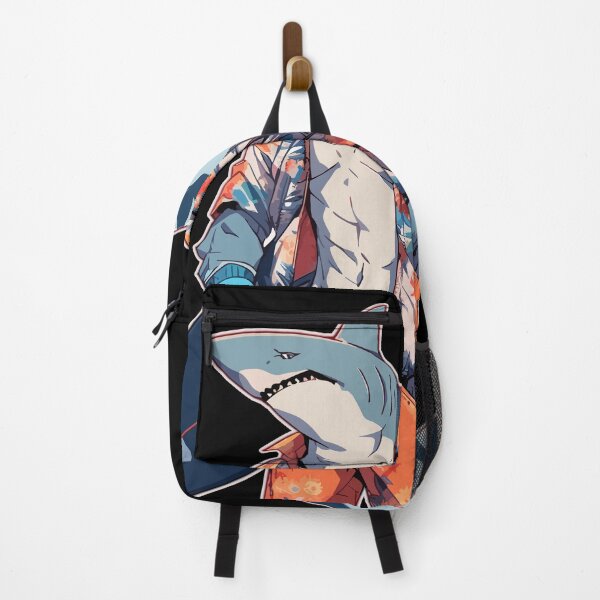 Item preview, Anime Surfer Shark Wearing an Hawaiian Shirt Niji Style designed and sold by danielliamgill.