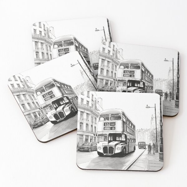 Item preview, A London Bus Sketch designed and sold by Sketch-Shack.