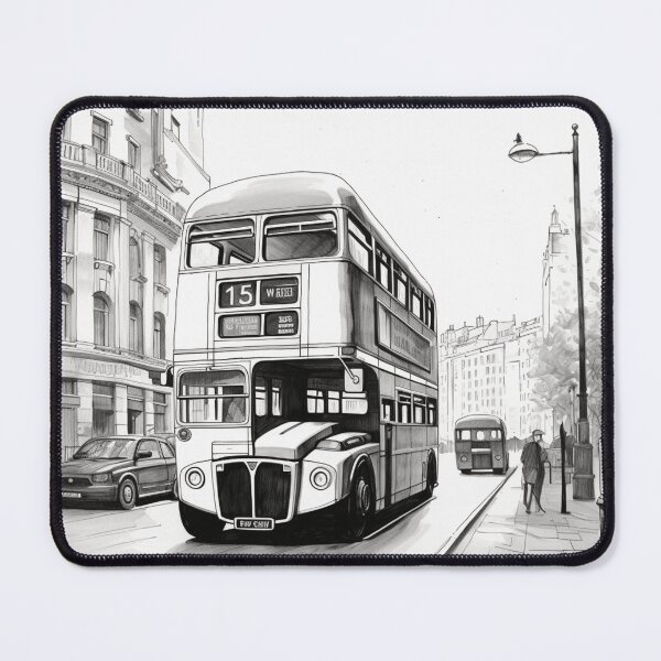 Item preview, A London Bus Sketch designed and sold by Sketch-Shack.