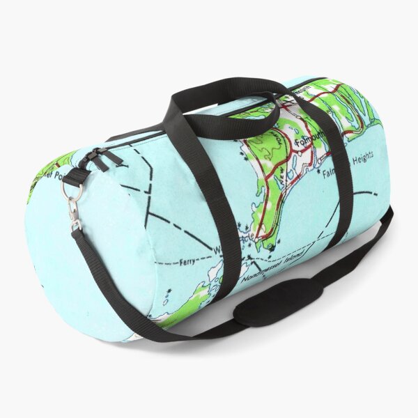 Item preview, Vintage Map of Marthas Vineyard (1963) designed and sold by BravuraMedia.