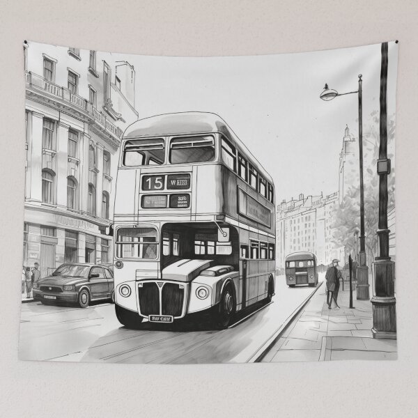 Item preview, A London Bus Sketch designed and sold by Sketch-Shack.