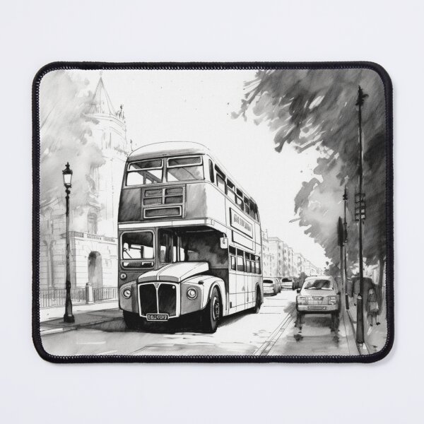 Item preview, A London Bus Sketch designed and sold by Sketch-Shack.
