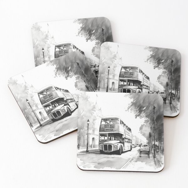 Item preview, A London Bus Sketch designed and sold by Sketch-Shack.