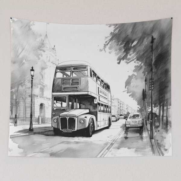 Item preview, A London Bus Sketch designed and sold by Sketch-Shack.