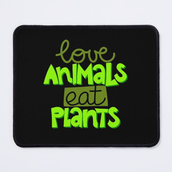 Item preview, love animals eat plants designed and sold by Stikishopy.