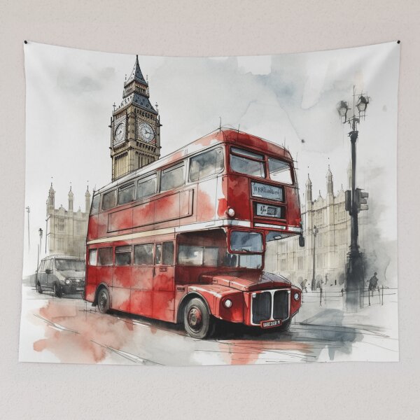 Item preview, A London Bus Sketch designed and sold by Sketch-Shack.