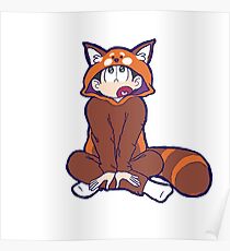 Red Panda Jammies Osomatsu Poster