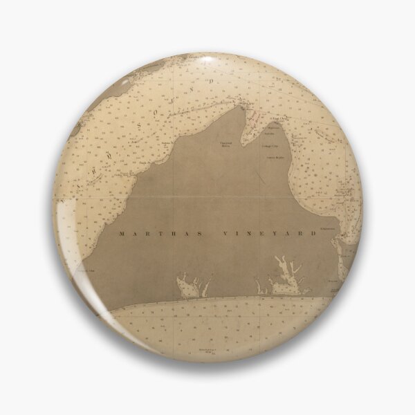 Item preview, Vintage Map of Marthas Vineyard (1895) designed and sold by BravuraMedia.