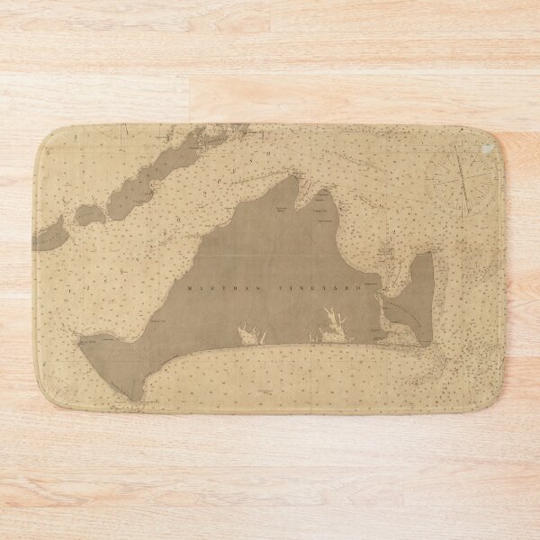 Item preview, Vintage Map of Marthas Vineyard (1895) designed and sold by BravuraMedia.