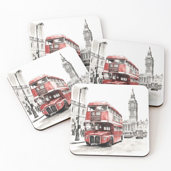 Item preview, A London Bus Sketch designed and sold by Sketch-Shack.