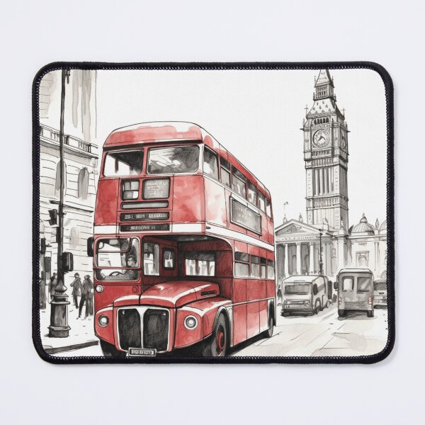 Item preview, A London Bus Sketch designed and sold by Sketch-Shack.