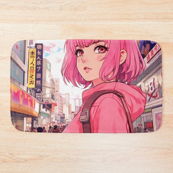 Item preview, Girl Pink Hair at Shibuya designed and sold by CarlospiTBurg.