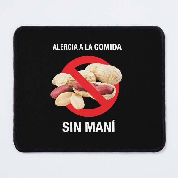 Item preview, Spanish: Alergia a la comida / sin maní designed and sold by WhiteShirtGuy.
