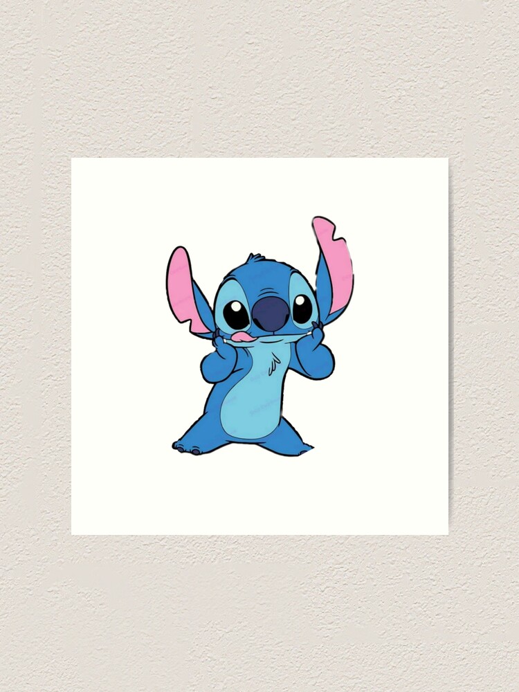 Cute Stitch Art Print