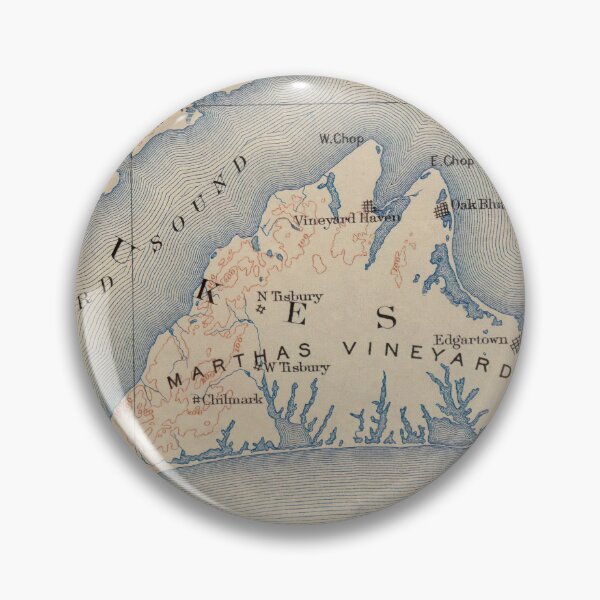 Item preview, Vintage Map of Marthas Vineyard (1915) designed and sold by BravuraMedia.