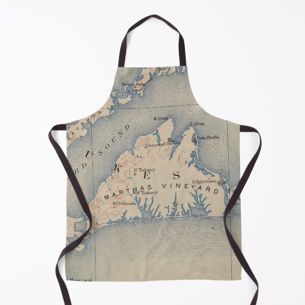 Item preview, Vintage Map of Marthas Vineyard (1915) designed and sold by BravuraMedia.