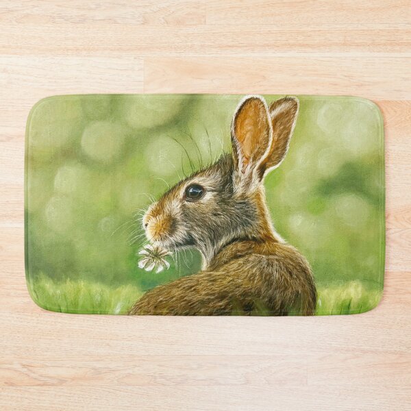 Item preview, Romantic bunny with clover flower designed and sold by NathBros.