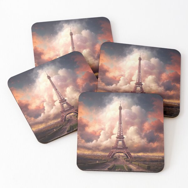 Artikelvorschau, Effiel-Turm Paris Sonnenuntergang Französische Kunst entworfen und verkauft von BVDigitalArt.